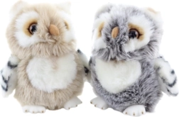Chouette en peluche éco 17 cm