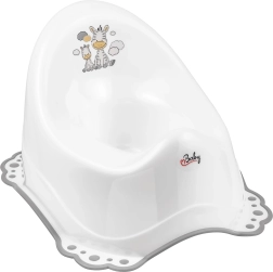 Maltex pot de nuit antidérapant Zebra – blanc/gris