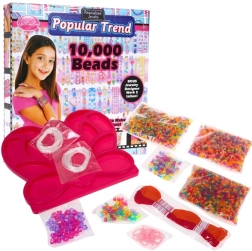 kit créatif de fabrication de bijoux pour enfants 6+ avec perles et plateau papillon, 10 000+ pièces