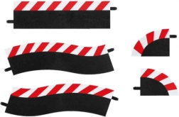 bordures extérieures pour pit lane pour circuits carrera evolution/digital 132/124, set de 5 pièces