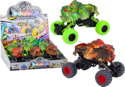 Transmission fricative de dinosaure Voiture tout-terrain rouge ou verte