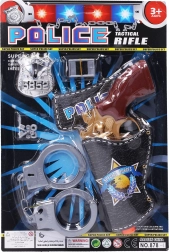 Ensemble de police avec pistolet et menottes 23 cm