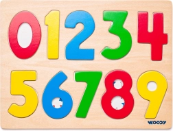 Puzzle sur planche chiffres avec coccinelles