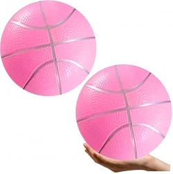 Balle de plage en caoutchouc rose pastel 20 cm