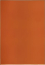 Chemise transparente A4 en L, en PVC, rouge, 140 microns