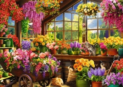 TREFL Puzzle Premium Plus Tea Time : Préparatifs de printemps 1000 pièces