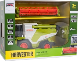 Moissonneuse-batteuse RC pour enfants 1:24 verte avec effet fumée