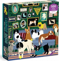 Puzzle carrés Chiens dans le salon 500 pièces