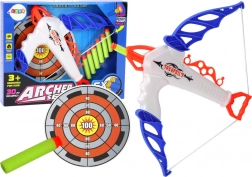 Arc avec cible pour flèches en mousse à ventouse, 6 pcs