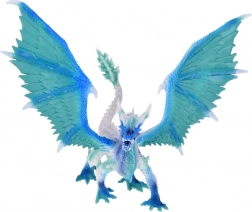 Dragon des glaces figurine avec ailes articulées