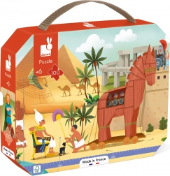 Puzzle panoramique en valisette antiquité et mythologie 100 pièces