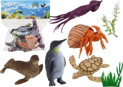 Ensemble de figurines d’animaux marins et plantes 8 pcs