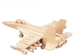 Woodcraft puzzle 3D en bois – avion de chasse