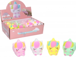Licorne à presser 8 cm – jouet anti-stress malléable