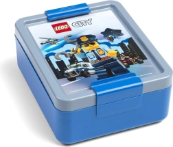 Boîte à goûter Lego City bleue