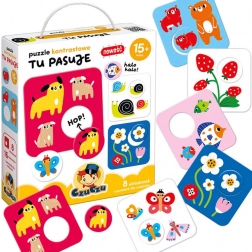 Puzzle contrastés CzuCzu Tu Pasuje