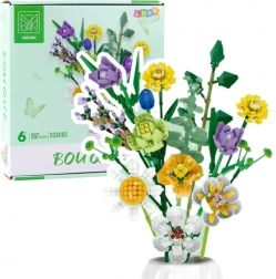 Jeu de construction créatif – bouquet de fleurs décoratif, 997 pièces