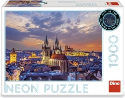 puzzle vue sur Hradčany 1000 pièces néon