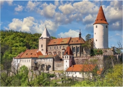 Puzzle Dino château de Křivoklát 100 pièces XL