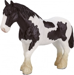 Figurine Mojo cheval Clydesdale noir et blanc