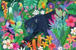 Ravensburger puzzle Panthère dans la jungle en fleurs 3000 pièces