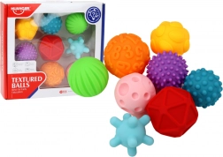 Ballons sensoriels de textures variées, 8 pièces, colorés