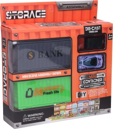 Ville de conteneurs - Kit de construction avec voitures et accessoires