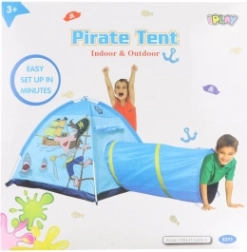 Tente pour enfants pirate avec tunnel