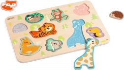 Puzzle en bois à encastrer animaux CLASSIC WORLD