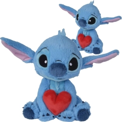 Peluche STITCH cœur 25 cm DISNEY