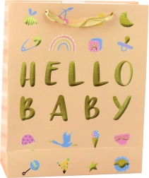 Sac cadeau pour enfant Hello Baby pêche