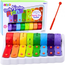 Rock N' Roller piano pro enfants - roue colorée rotative