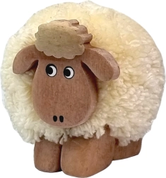 2Kids Toys figurine en bois mouton avec pompon