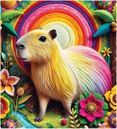 Puzzle en bois capybara 20 pièces