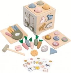 Caisse d’activités motrices en bois multifonction Ferme 2Kids Toys