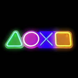 Lampe néon LED en forme de manette de jeu