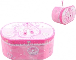 Boîte à bijoux musicale rose avec ballerine