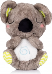 jouet en peluche koala respirant avec musique beige