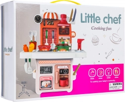 Cuisine interactive pour enfants rose avec lumières et sons