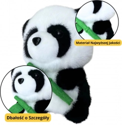 Panda en peluche avec bambou 18 cm