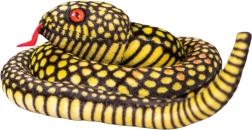 Serpent en peluche jaune 100 cm