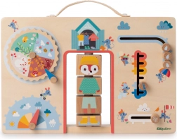 Lilliputiens panneau d’activité en bois – s’habiller selon la météo avec le renard Alice