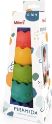 Pyramide sensorielle pastel pour bébés