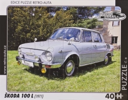 Puzzle RETRO-AUTA Škoda 100 L 40 pièces