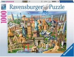 Puzzle Monuments du monde 1000 pièces RAVENSBURGER