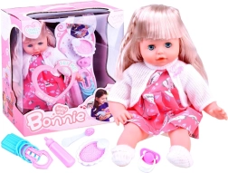 Poupée interactive bébé avec accessoires – Rose