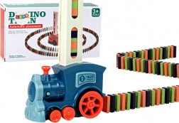 Train domino interactif avec pose automatique des pièces et effets sonores