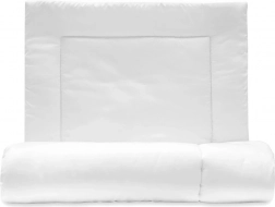 Ensemble de garnissage de luxe en microfibre – oreiller et couette 100 × 135 cm, blanc