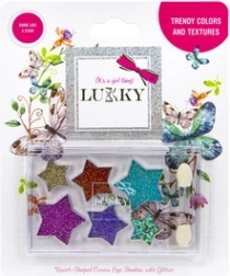 Lukky fards à paupières crémeux scintillants avec applicateur