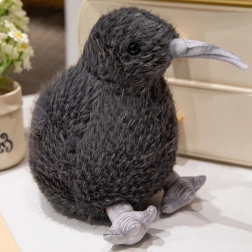 oiseau kiwi en peluche noir 17 cm